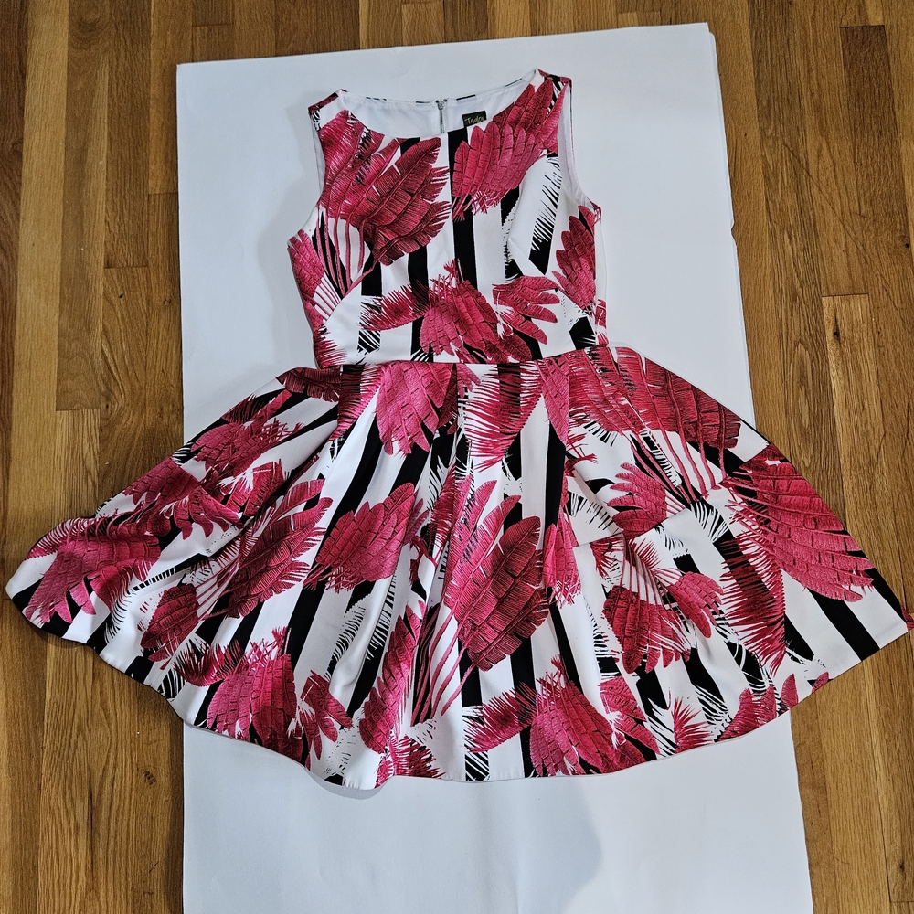 Pink and White Striped Dress